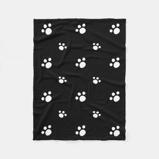 Afdrukpatroon zwart-wit-pop-uppagina's fleece deken (Voorkant)