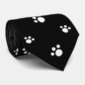 Afdrukpatroon zwart-wit-pop-uppagina's stropdas (Opgerold)