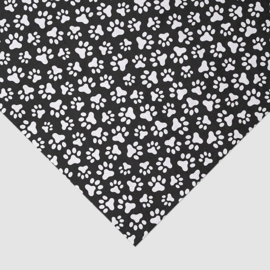 Afdrukpatroon zwart-wit tissuepapier (Detail)