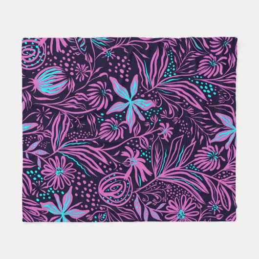 Afdrukpatroontekening Fleece Deken (Voorkant (Horizontaal))