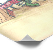 Afdrukprogramma voor waterverf in speelruimte, pos poster (Hoek)