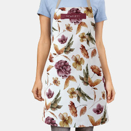 Afdrukpron herfst Floral All-Over Print Apron Schort