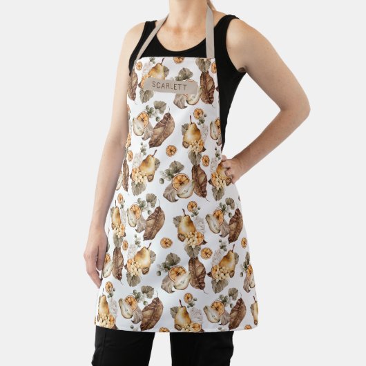 Afdrukpron herfst Floral All-Over Print Apron Schort (Insitu)