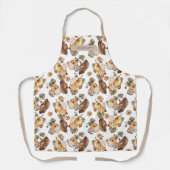 Afdrukpron herfst Floral All-Over Print Apron Schort (Voorkant)
