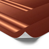 Afdrukrechthoekig visuele koper poster (Hoek)