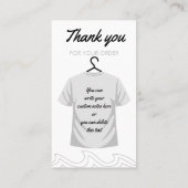 Afdrukrichting Shirt wasvoorschriften Visitekaartje (Achterkant)