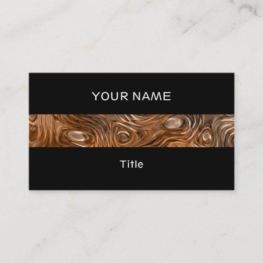 Afdrukstrippen van zwart zwart-wit, gesmolten "kop visitekaartje (Voorkant)