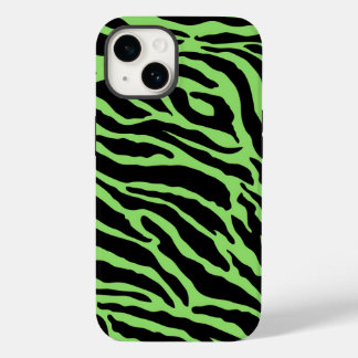 Afdrukstrips voor groene en zwarte dieren Case-Mate iPhone 14 hoesje