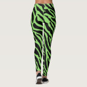 Afdrukstrips voor groene en zwarte dieren leggings (Achterkant)