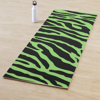 Afdrukstrips voor groene en zwarte dieren yogamat