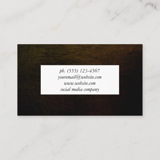 Afdrukstructuur Visitekaartje (Achterkant)