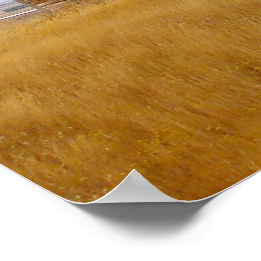 Afdrukstructuur voor erfgoed poster (Hoek)