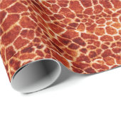 AFDRUKTE GIRAFFE, LEOPARD FUR RIBBON CADEAUPAPIER (Rol Hoek)