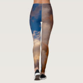 AFDRUKTE Leggings BLAUW MET KLEUTEN (Achterkant)