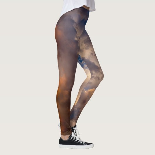 AFDRUKTE Leggings BLAUW MET KLEUTEN (Rechts)