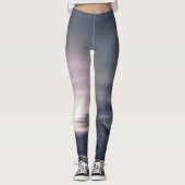 AFDRUKTE LEGGINGS DARK CLOUDS BIJ SUNSET GRAY (Voorkant)