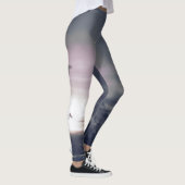 AFDRUKTE LEGGINGS DARK CLOUDS BIJ SUNSET GRAY (Rechts)