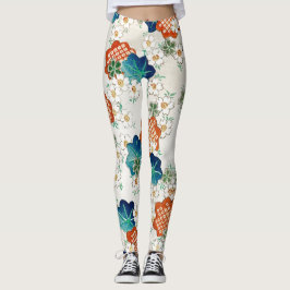 AFDRUKTE LEGGINGS JAPANESE PATROON