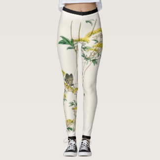 AFDRUKTE LEGGINGS JAPANESE WOODBLOCK AFDRUKKEN
