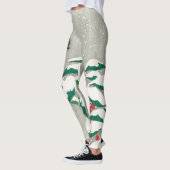 AFDRUKTE LEGGINGS JAPANESE WOODBLOCK AFDRUKKEN (Links)
