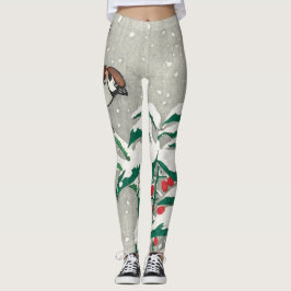 AFDRUKTE LEGGINGS JAPANESE WOODBLOCK AFDRUKKEN