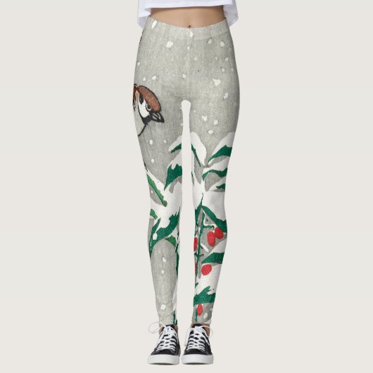 AFDRUKTE LEGGINGS JAPANESE WOODBLOCK AFDRUKKEN (Voorkant)