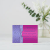 AFDRUKTE RIBBON Fuchsiam Paarse behuizing Kaart (Staand voorkant)