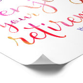 Afdrukteken van aftredingspartij waterverf poster (Hoek)