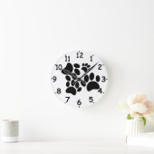 Afdruktekeningen voor puppy Paw bevestigen Ronde Klok (Huis)