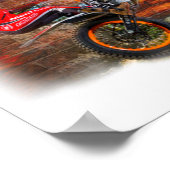 Afdruktrio van proeffietsen poster (Hoek)