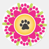 Afdrukventilator Ronde Sticker (Voorkant)