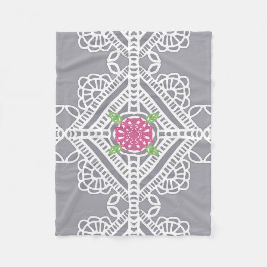 Afdrukventilator voor katoenlampvoet fleece deken (Voorkant)