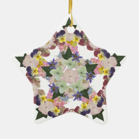 Afdrukventilatorversiering Keramisch Ornament (Achterkant)