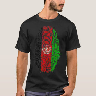 Afdrukvingerafdruk Afghanistan Het staat in mijn D T-shirt