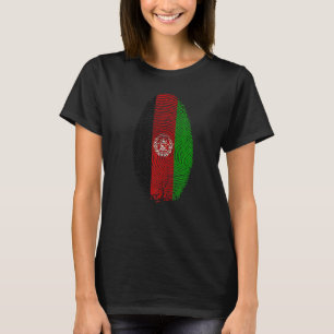 Afdrukvingerafdruk Afghanistan Het staat in mijn D T-shirt