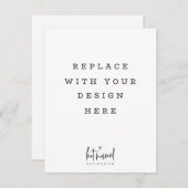 AFDRUKVOLGORDE 4,25 x 5,5-inch hoge verticale kaar Kaart (Voorkant / Achterkant)