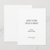 AFDRUKVOLGORDE 4,25x5,5" Portretkaart Kaart (Voorkant / Achterkant)