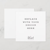 AFDRUKVOLGORDE 5,25 x 5,25-inch vierkante kaart (Voorkant / Achterkant)