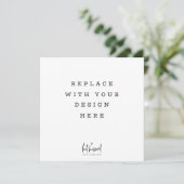 AFDRUKVOLGORDE 5,25 x 5,25-inch vierkante kaart (Staand voorkant)