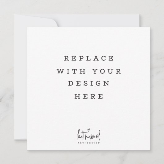 AFDRUKVOLGORDE 5,25 x 5,25-inch vierkante kaart (Voorkant)