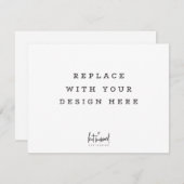 AFDRUKVOLGORDE 5,5 x 4,25-inch horizontale kaart m (Voorkant / Achterkant)