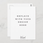 AFDRUKVOLGORDE verticaal hoog portret Briefkaart (Voorkant / Achterkant)