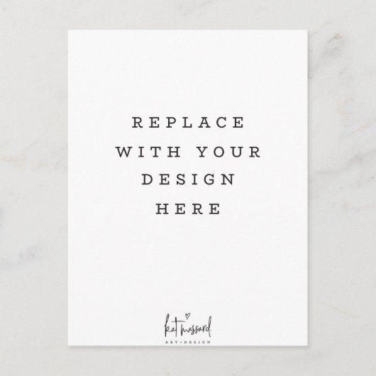 AFDRUKVOLGORDE verticaal hoog portret Briefkaart (Voorkant)