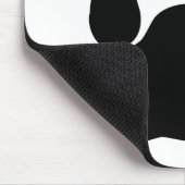 Afdrukvorm zwart-wit muismat (Hoek)