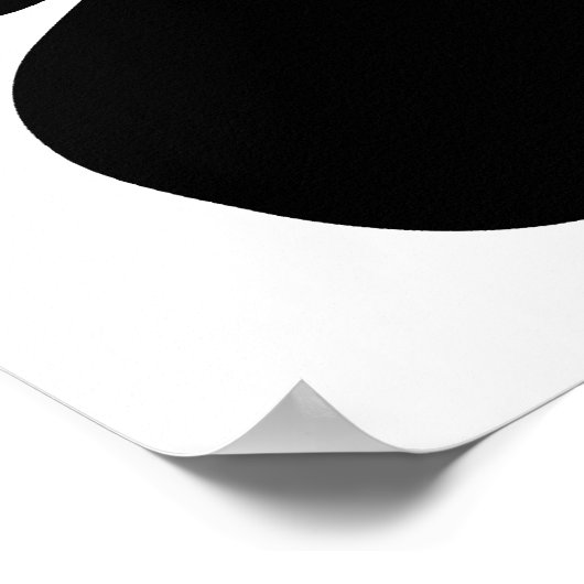 Afdrukvorm zwart-wit poster (Hoek)