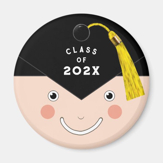 Afdstuderen 2026 Aandenken Geschenk Knop Magneet (Voorkant)