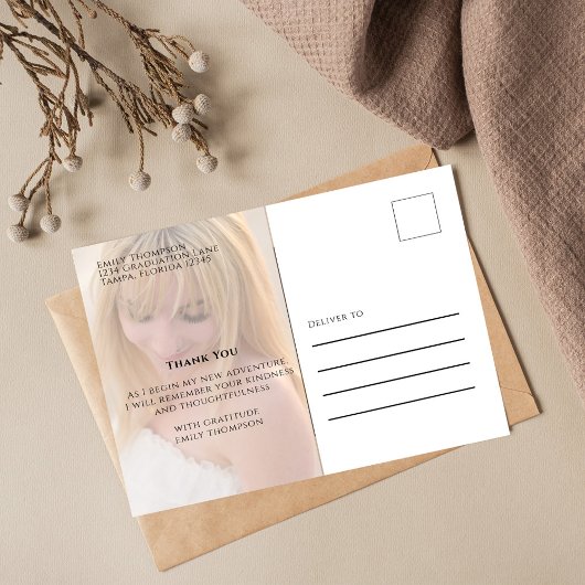 Afdstuderen Modern Eenvoudig Trendy Minimalistisch Briefkaart