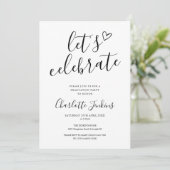 Afeestelijk Script Hart Foto Afstudeerfeest Kaart (Staand voorkant)