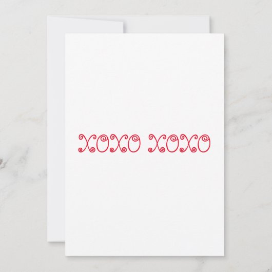 Afelicitaties met Valentijnsdag Uitnodiging (Achterkant)