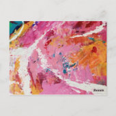 Affair of the Heart: Bruiloft Save the Date Briefkaart (Achterkant)